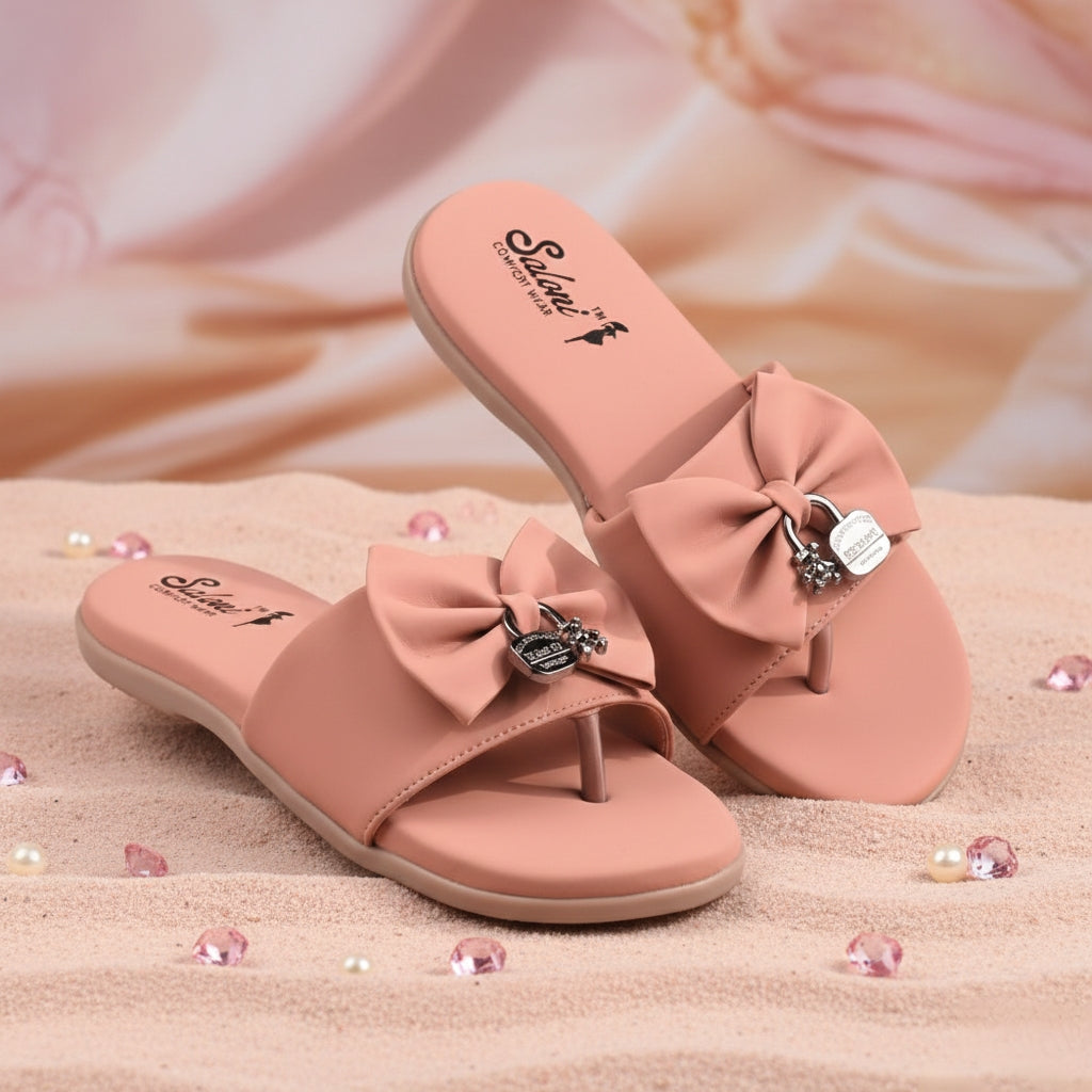Saloni Comfort Wear Women’s Stylish Sliders with Soft Cushion | Lightweight Daily Wear