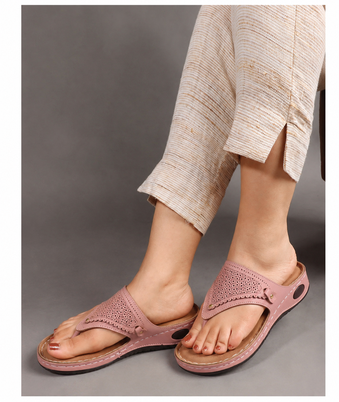 Saloni Comfort Wear Women’s Casual Sandals Stylish Ladies Chappal Comfortable Slip On Footwear for Daily Wear